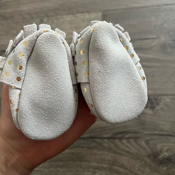 Bird Rock Baby Leather Moccasins size 2 - Picture 3 of 5